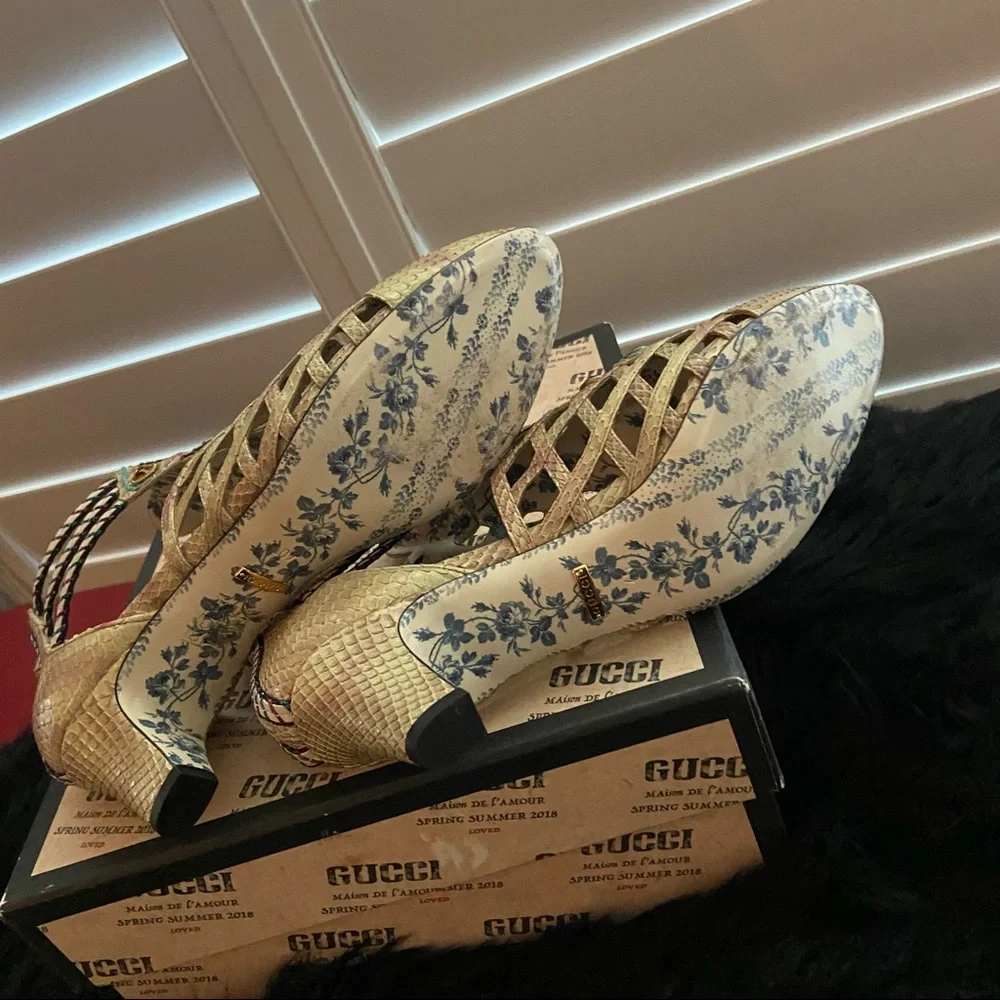 Gucci Python Multicolor Gem Booties - Picture 8 of 10